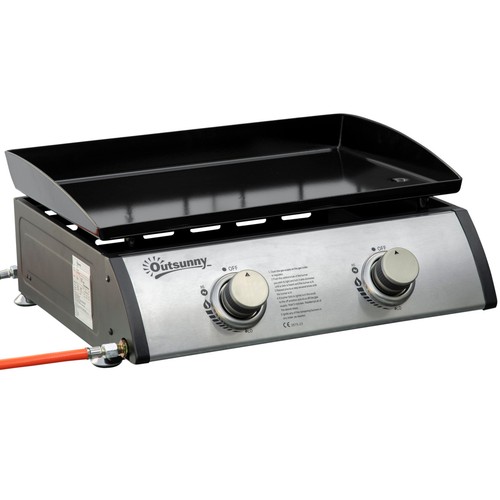 Outsunny portable gas plancha - portable,
