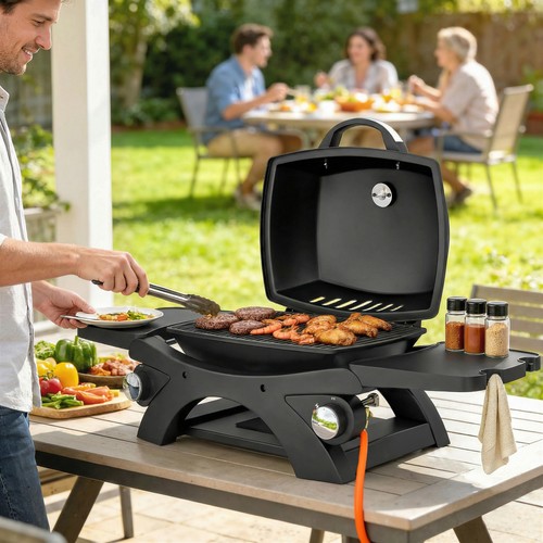 Gas grill with detachable - gas, 2