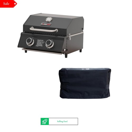 Black burner gas bbq with - black,