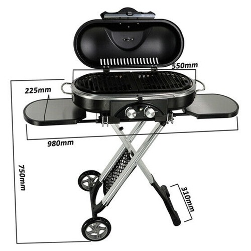 Portable gas bbq - bbq, burners