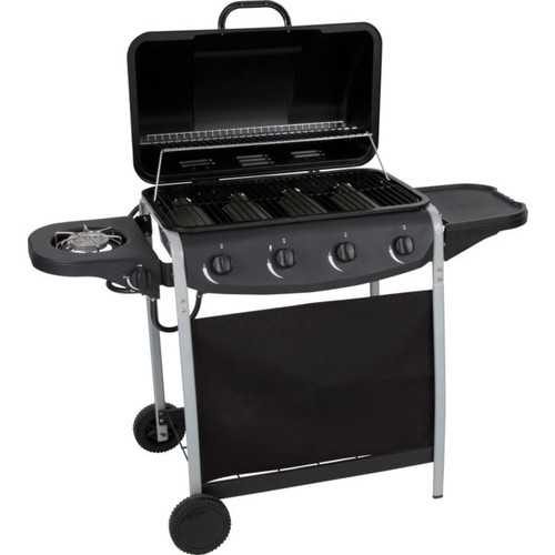 Home burner with side - burner,
